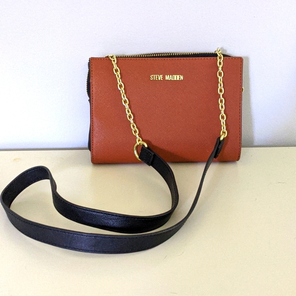 Steve Madden brown and black purse